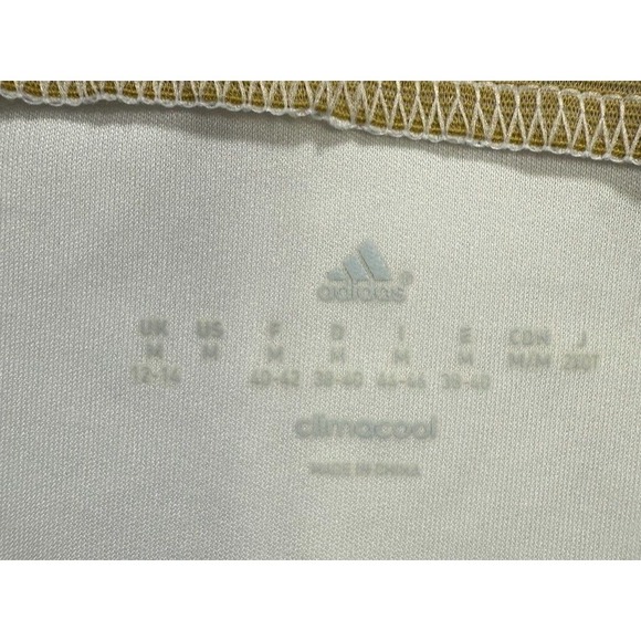 Adidas Shirt Deutscher Fussball-Bund Soccer Climacool Women Medium White V Neck - Picture 16 of 16